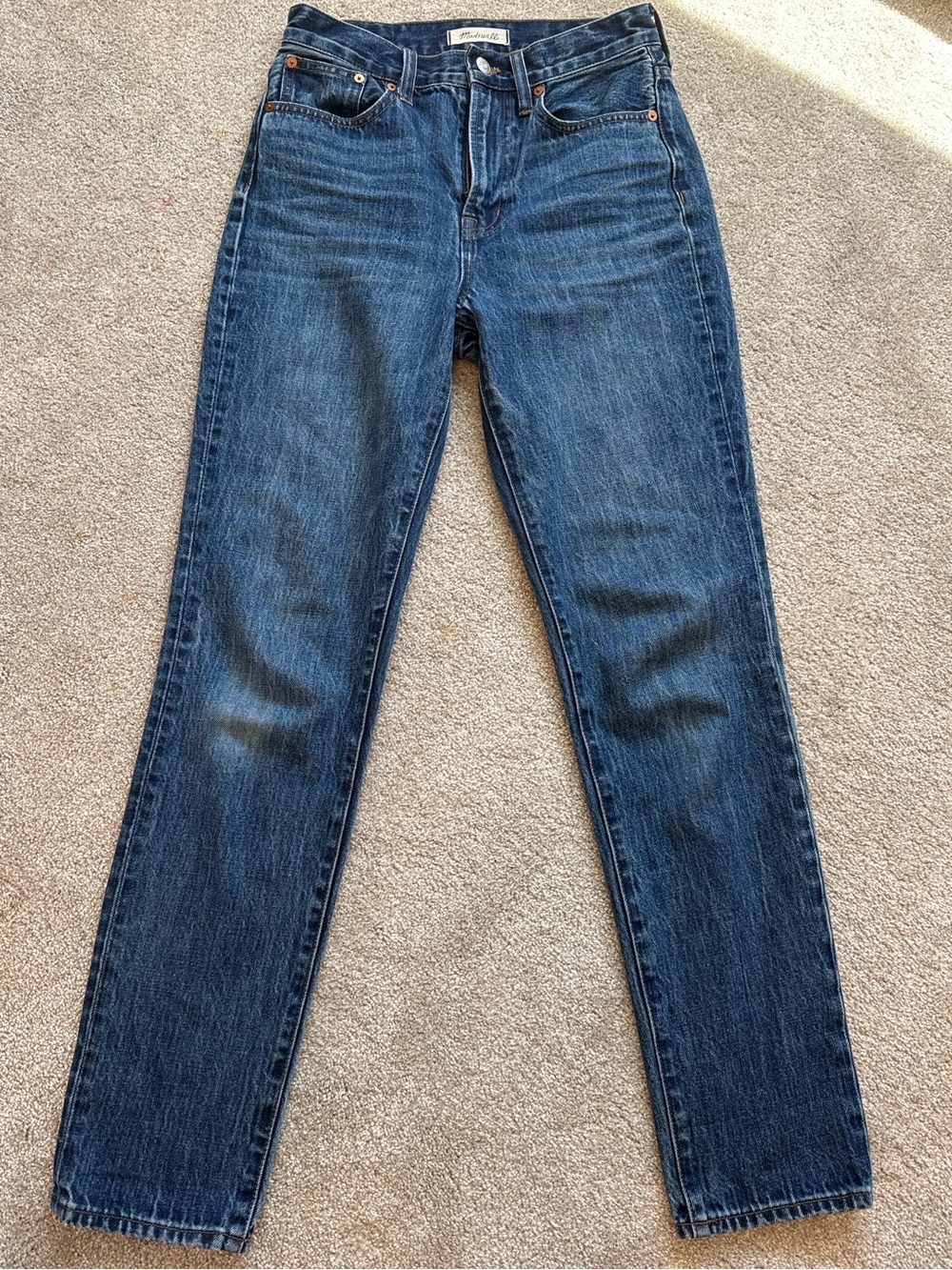 Madewell The Perfect Vintage Full-Length Jean 26 100% Cotton High Rise Straight